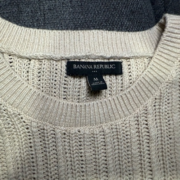Banana Republic Women's Cream Ribbed Sweater - Picture 9 of 12